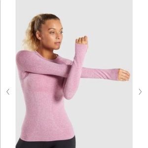 Gymshark vital seamless long sleeve - light pink